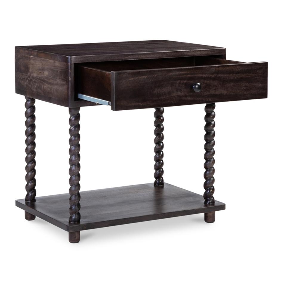 Tabitha Nightstand Dark Brown by Moes Home