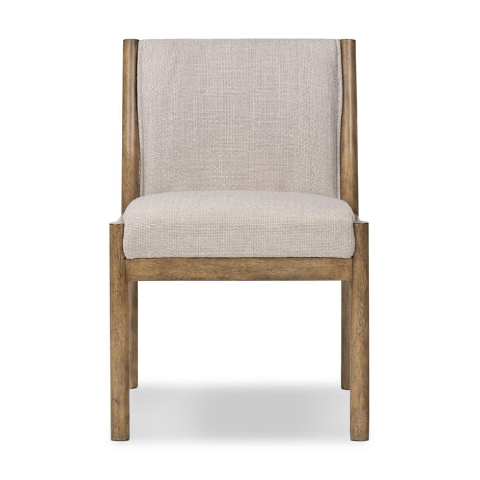 Hito Dining Chair In Gibson Taupe And Heirloom Greywash And Brushed Silver by Four Hands