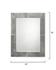 Cross Stitch Rectangle Hide Wall Mirror, Grey by Jamie Young