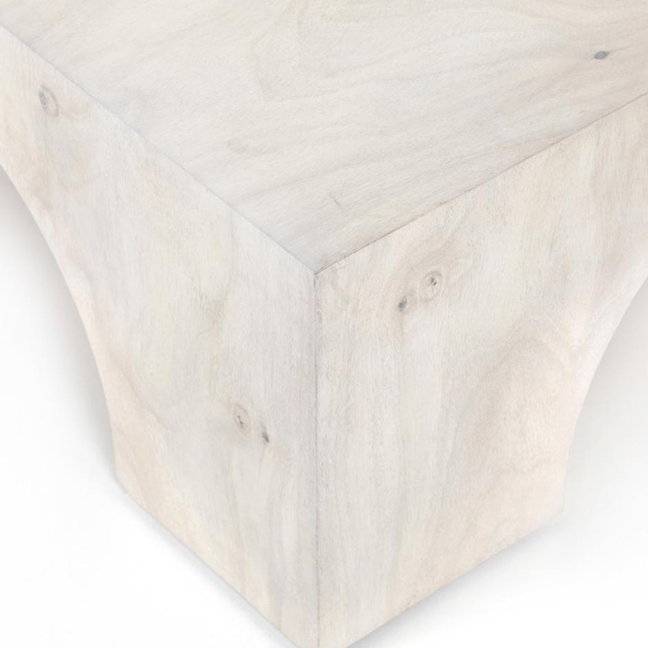 Fausto Coffee Table In Bleached Guanacaste by FOUR HANDS