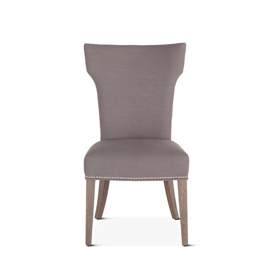 Rebecca Warm Gray Linen Dining Chair by Home Trends & Design
