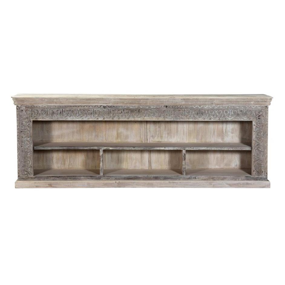 Alta Open Sideboard Bleached White Large by Classic Home