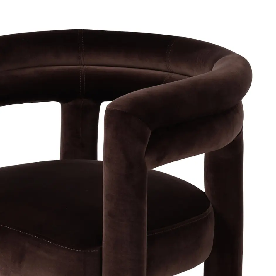 Tacova Dining Chair in Surrey Cocoa by FOUR HANDS