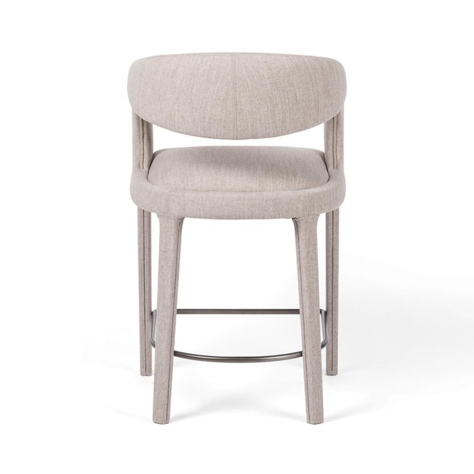 Hawkins Bar + Counter Stool - Savile Flannel by Four Hands