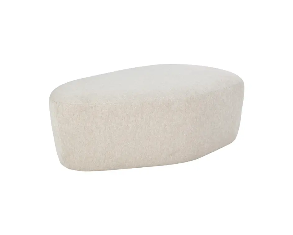 SORAYA OTTOMAN - DOVE CREAM by Sunpan