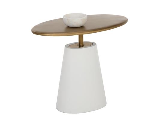 KADIN SIDE TABLE - WHITE by Sunpan