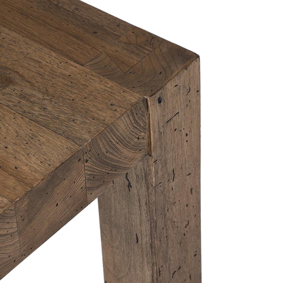 Abaso End Table - Rustic Wormwood Oak by Four Hands