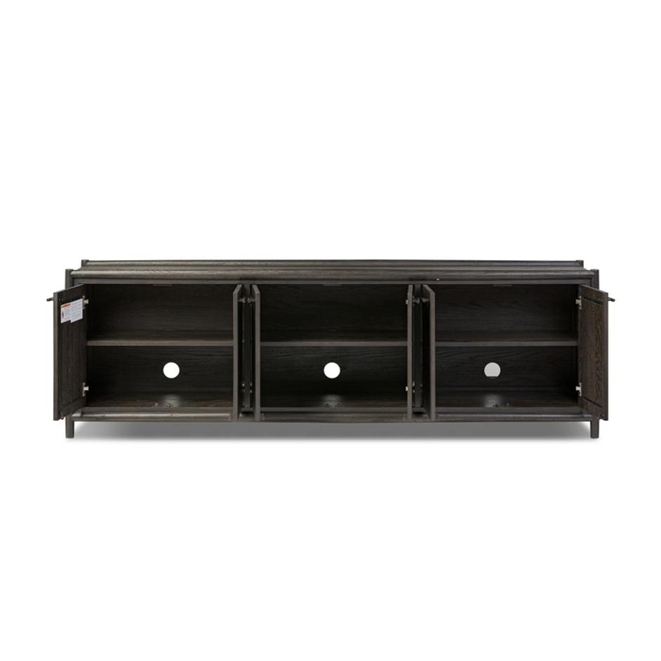 Glenview 6 Door Sideboard - Cracked Smoked Black Veneer by Four Hands