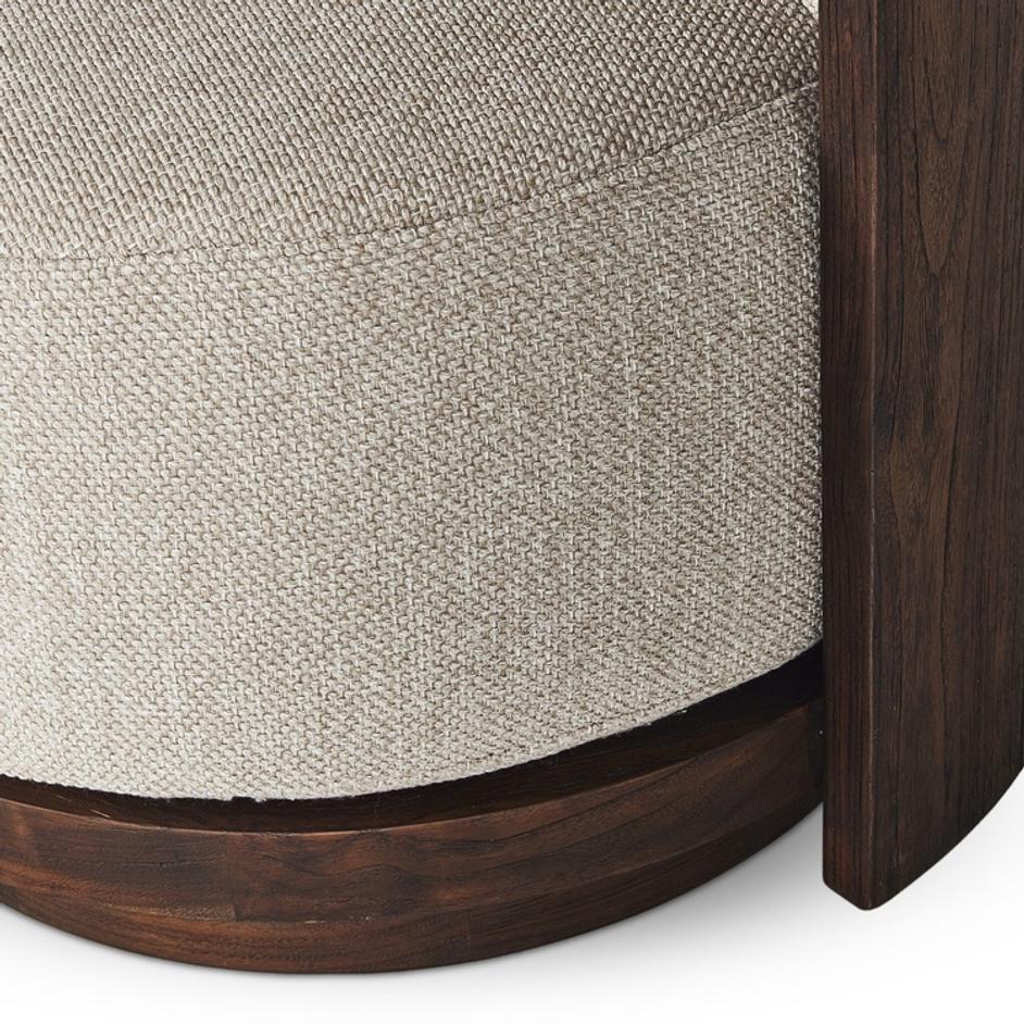 Ozzy Outdoor Swivel Chair - Ramiro Ecru by Four Hands