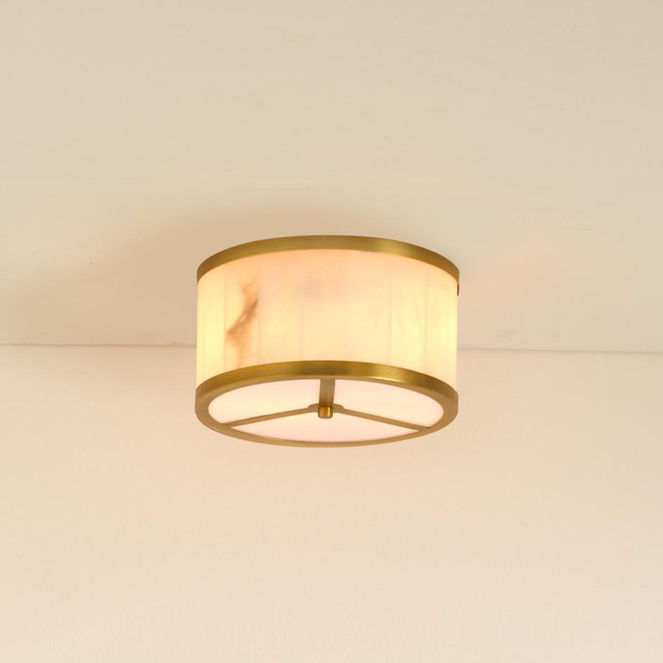 Upsala Alabaster Flush Mount Ceiling Light, Small by Jamie Young