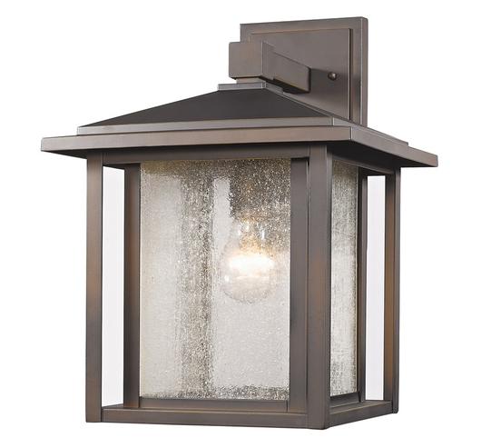 Aspen 1 Light Outdoor in Oil Rubbed Bronze Finish by Z-Lite