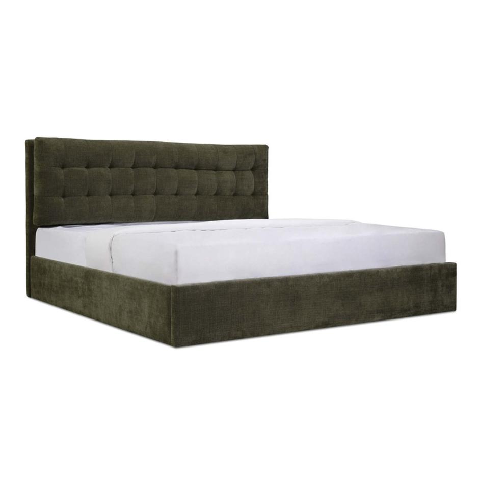 Sebastion King Storage Bed Green by Moes Home