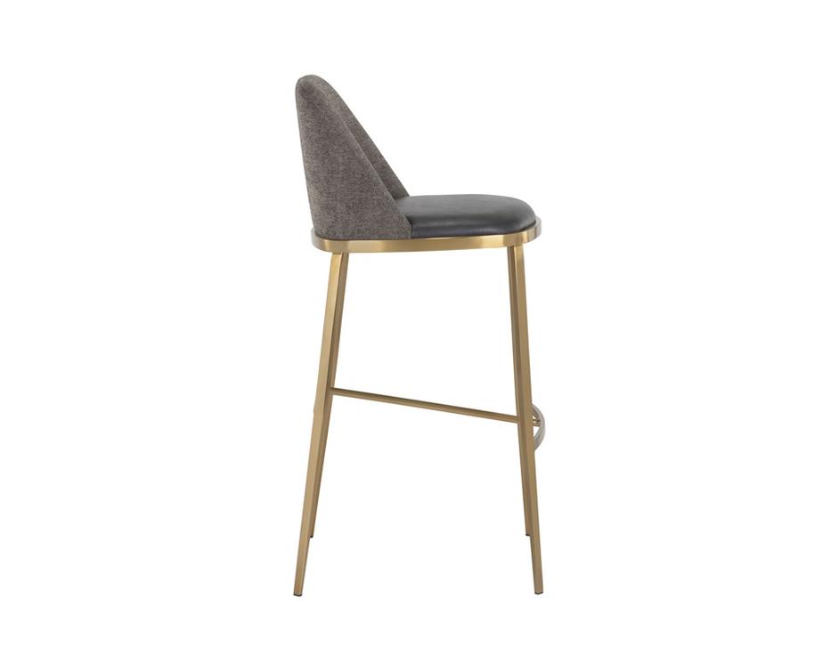 DOVER BARSTOOL - BRAVO PORTABELLA / SPARROW GREY by Sunpan