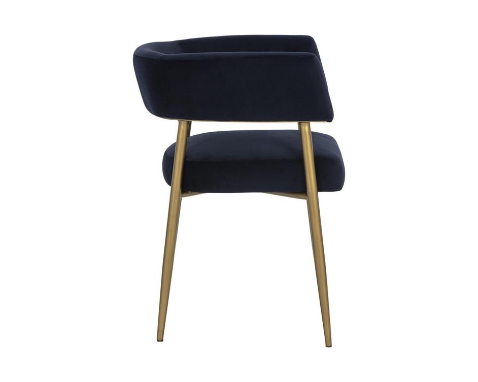 Maestro Dining Armchair - Abbington Navy by Sunpan