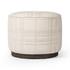 Sinclair Round Ottoman - Sheffield Ivory by Four Hands