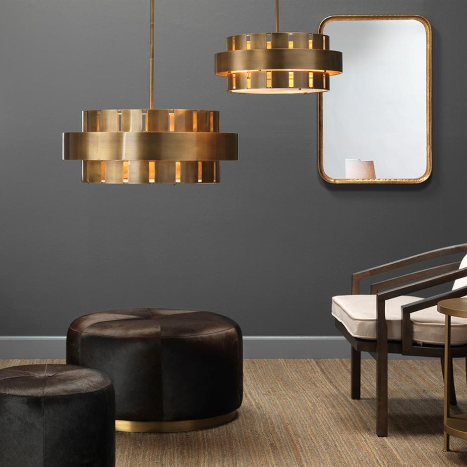 Orbit Steel 4-Light Chandelier by Jamie Young