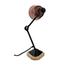 Eduardo Table Lamp - Matt Black/Brick-Red Shade by GALLA HOME