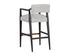 KEAGAN BARSTOOL - SALOON LIGHT GREY LEATHER by Sunpan