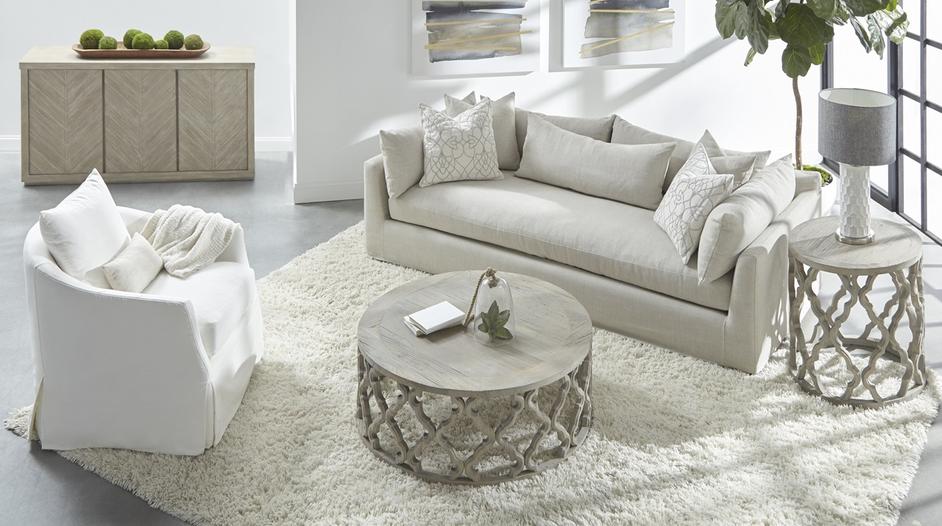 Haven 96" Lounge Slipcover Sofa by Essentials For Living