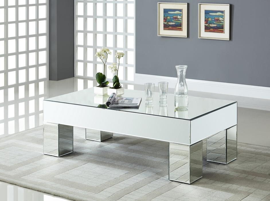 Kristi Coffee Table In Mirrored by Meridian Furniture