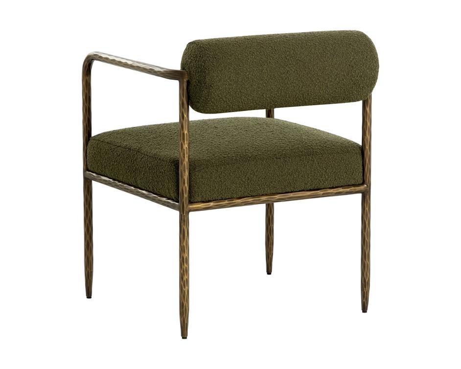 AJANI DINING ARMCHAIR - COPENHAGEN OLIVE by Sunpan