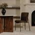 Early Dining Chair Dark Brown-Set Of Two by Moes Home
