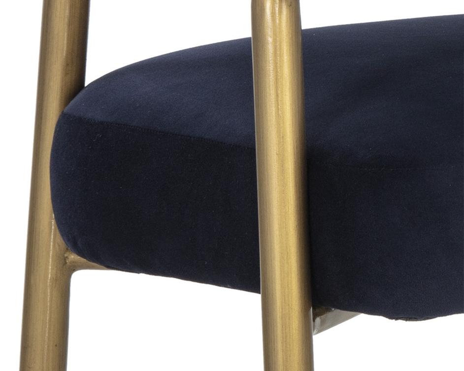Maestro Dining Armchair - Abbington Navy by Sunpan