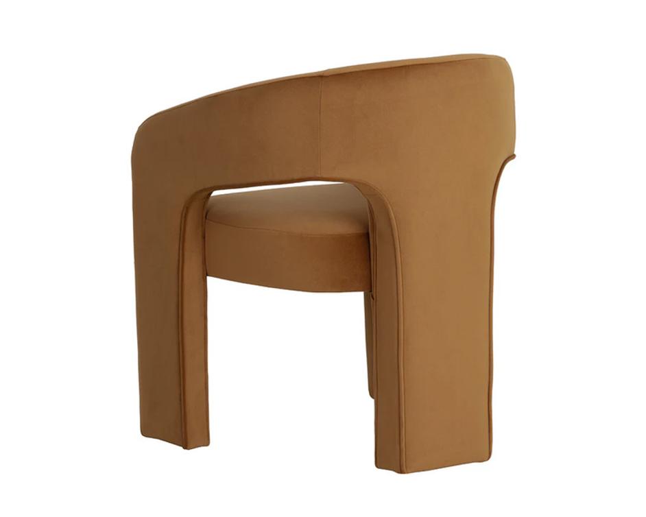 ISIDORE DINING ARMCHAIR - MEG GOLD by Sunpan