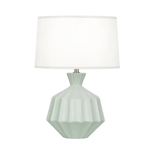 Matte Celadon Orion Table Lamp by Robert Abbey