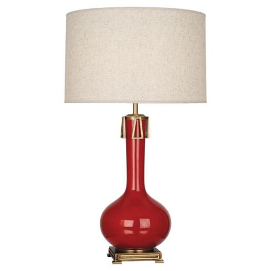 Ruby Red Athena Table Lamp by ROBERT ABBEY