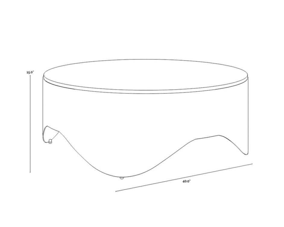 GUINEVERE COFFEE TABLE by Sunpan