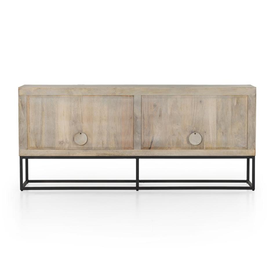 Kelby Sideboard In Light Wash Carved Mango by FOUR HANDS