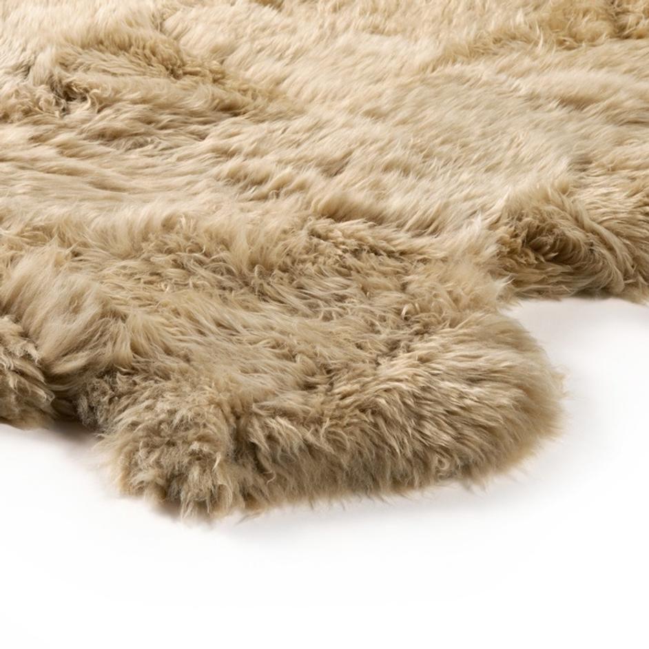 Lalo Lambskin Rug - Beige Lambskin by Four Hands