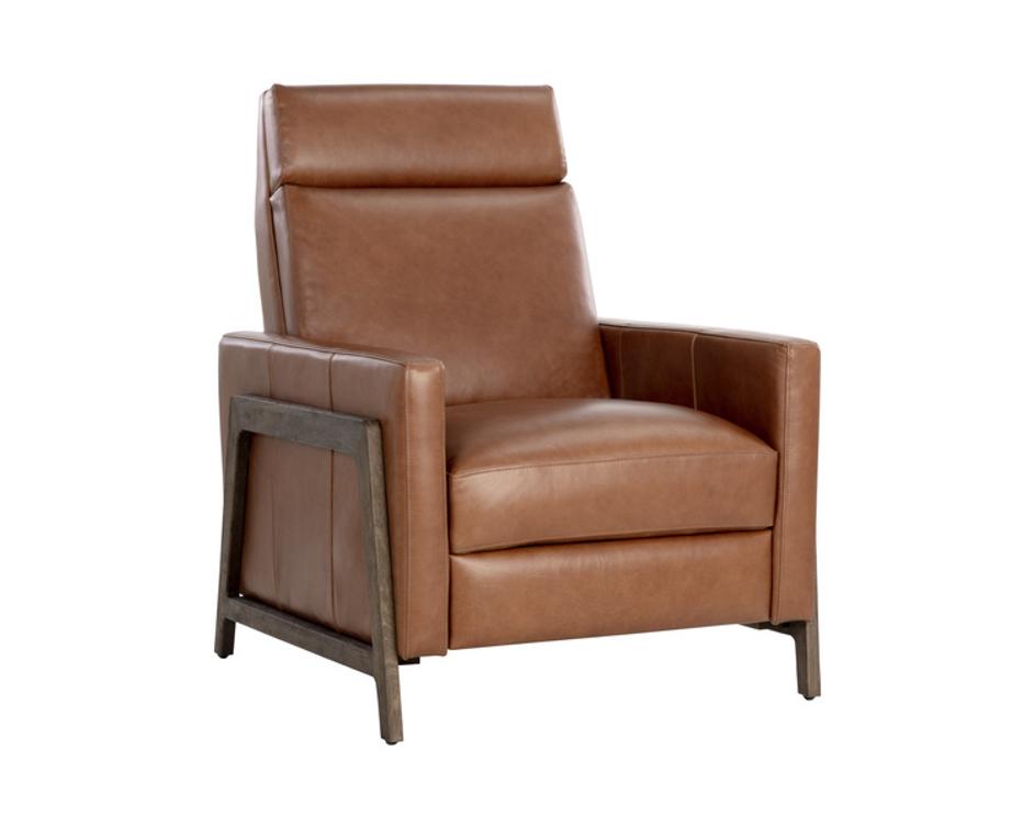 BRANDON RECLINER - SHALIMAR TOBACCO LEATHER by Sunpan