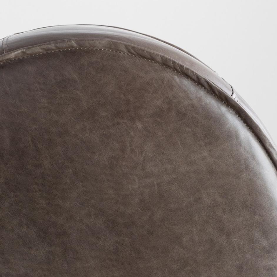 Lusso | Round Pouf - Grey by Cyan Design