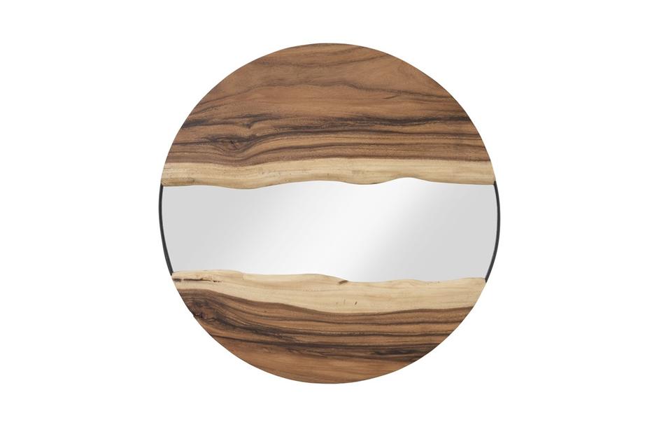 River Mirror, Natural, Round by PHILLIPS COLLECTION