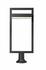 Luttrel 1 Light Outdoor Pier Mounted Fixture in Black Finish by Z-Lite