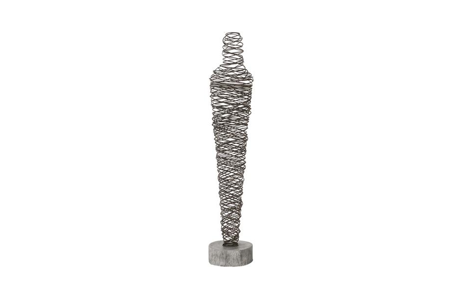 Abstract Wire Man Floor Sculpture, Small by PHILLIPS COLLECTION