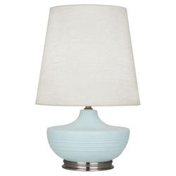 Matte Sky Blue Michael Berman Nolan Table Lamp by Robert Abbey