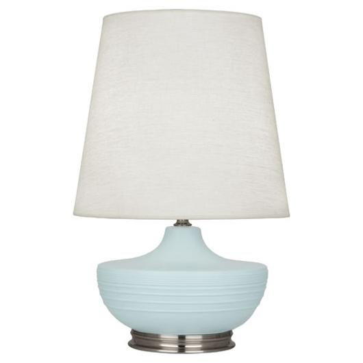 Matte Sky Blue Michael Berman Nolan Table Lamp by Robert Abbey