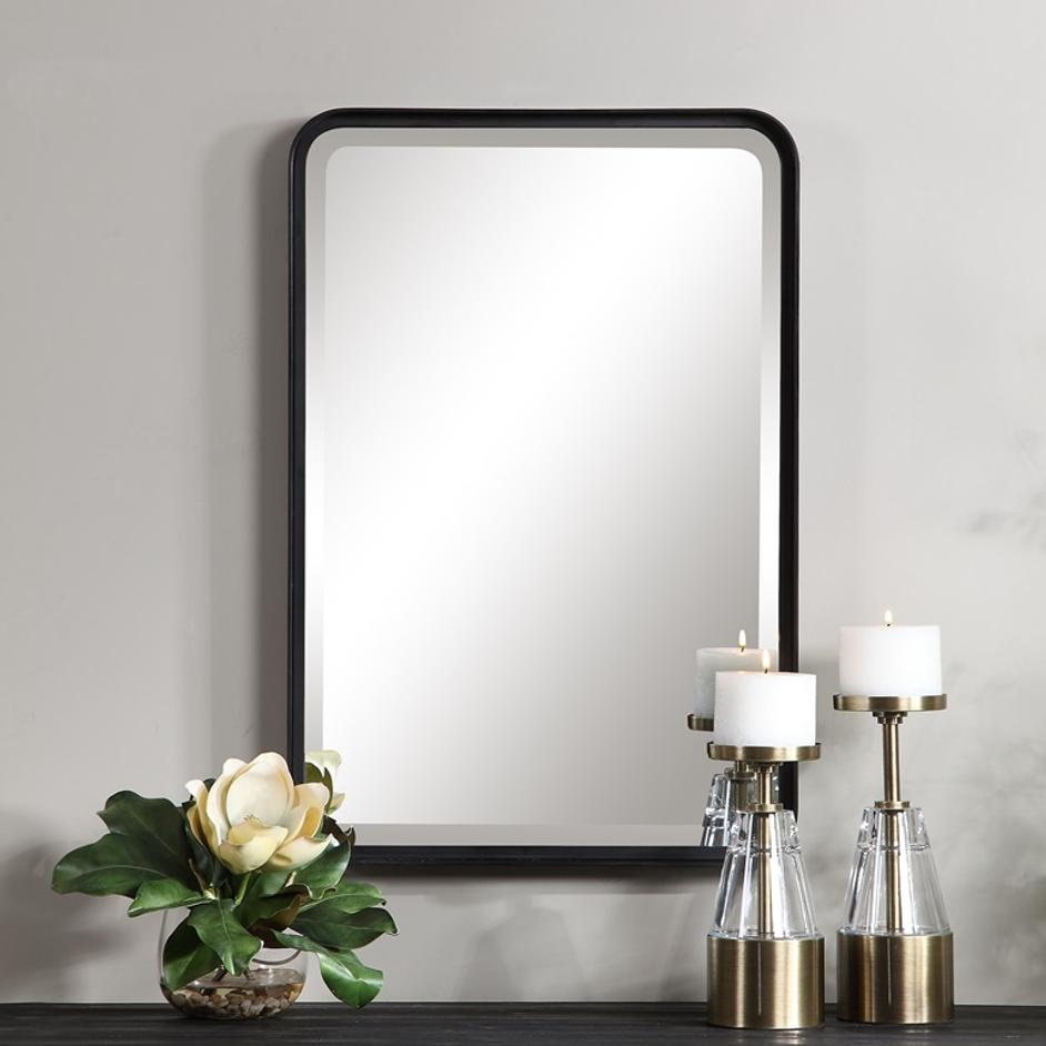 Croften Black Vanity Mirror by Uttermost
