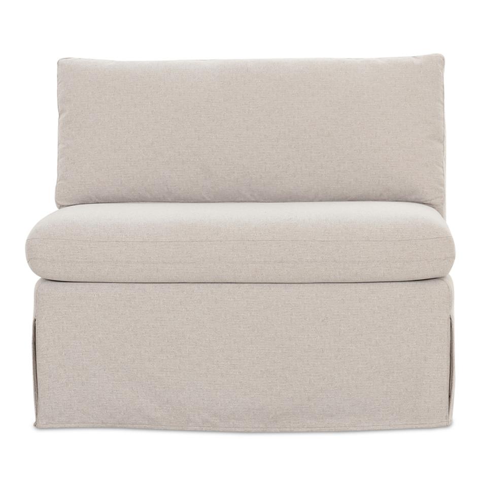 Fable Slipcover Dining Chair and Half Beige by Moes Home