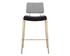 BRINLEY BARSTOOL - GOLD - NIGHTFALL BLACK / CHACHA GREY by Sunpan