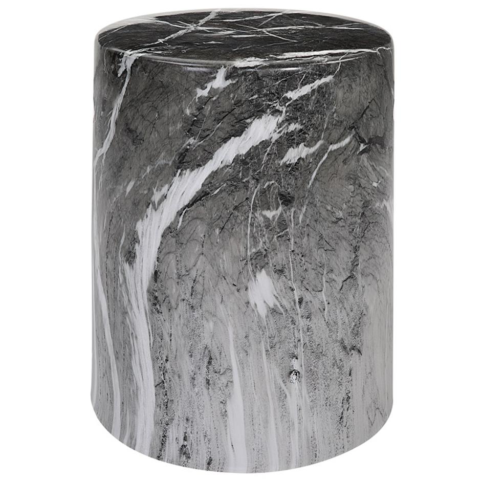 Marvel Marbled Garden Stool by Uttermost