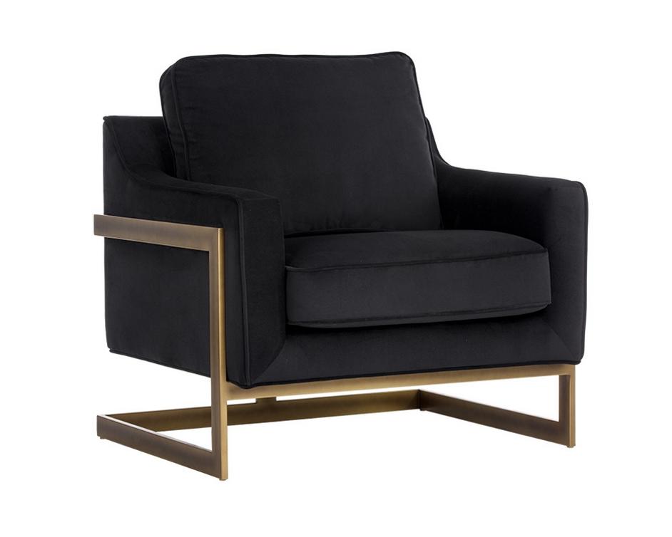Kalmin Armchair - Abbington Black by Sunpan