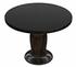 Portobello Dining Table, Hand Rubbed Black with Light Brown Trim by Noir Furniture