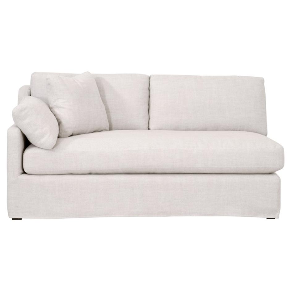 Lena Modular Slipcover 2-Seat Left Slope Arm Sofa by Essentials For Living
