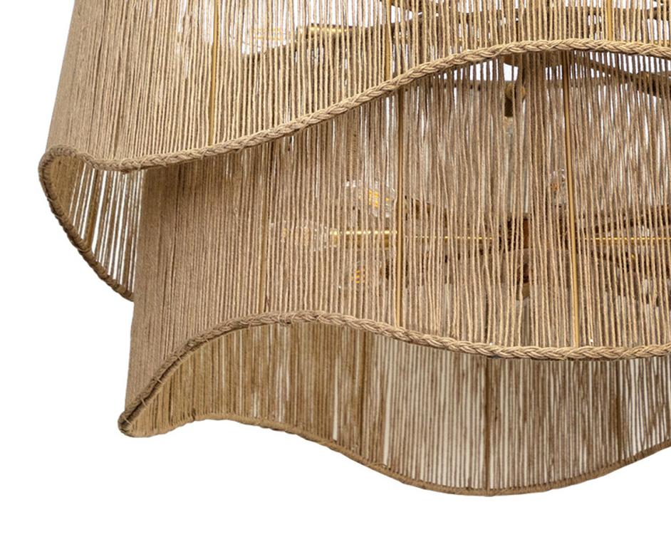 RHINE CHANDELIER - NATURAL JUTE by Sunpan