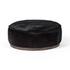 Sinclair Large Round Ottoman - Dark Hair on Hide by Four Hands