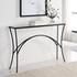 Alayna Black Metal & Glass Console Table by Uttermost